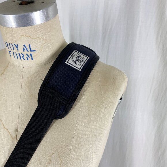 Herschel Laptop Briefcase Crossbody Bag Tote Satchel Handbag Black - Picture 3 of 10